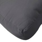 vidaXL Coussin de palette anthracite 60x40x12 cm tissu