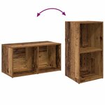 vidaXL Ensemble meuble TV 2 Pièces Bois Ancien Bois d'ingénierie