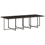 vidaXL Ensemble à manger de jardin et coussins 11 Pièces marron rotin