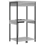 vidaXL Cabinet de chevet Gris Sonoma 41 x 31 x 76 cm Bois d'ingénierie
