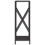 vidaXL Portant de bois chauffage noir 34x25x70 cm