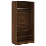 vidaXL Garde-robe chêne marron 100x50x200 cm bois d'ingénierie