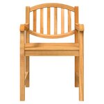 vidaXL Ensemble à manger de jardin 7 Pièces Bois de teck solide