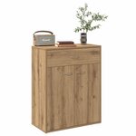 vidaXL Buffet chêne artisanal 60x30x75 cm bois d'ingénierie