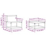 vidaXL Ensemble de canapés d'extérieur 6 pc Naturel et Beige