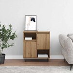 vidaXL Buffet chêne artisanal 60 x 35 x 70 cm Bois d'ingénierie