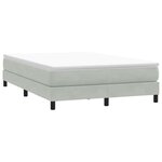 vidaXL Sommier à lattes de lit sans matelas gris clair 140x210 cm