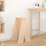 vidaXL Tabourets lot de 2 40x40x75 cm bois massif de pin
