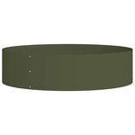 vidaXL Pots de jardin 5 Pièces Vert olive 80 x 80 x 20 cm Acier