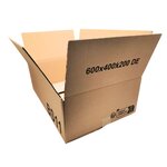 Lot de 240 caisses cartons type Galia A11 600 x 400 x 200 mm