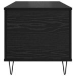 vidaXL Table basse Chêne noir 90 x 44.5 x 45 cm Bois d'ingénierie