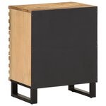 vidaXL Table de chevet 50x34x62 cm bois de manguier massif brut