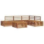 vidaXL Ensemble de canapés d'extérieur 5 Pièce Naturel