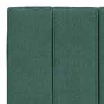 vidaXL Coussin de tête de lit vert foncé 100 cm velours