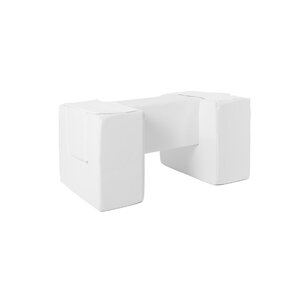 3 blocs en mousse couleur blanc