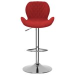 vidaXL Tabourets de bar lot de 2 rouge bordeaux velours