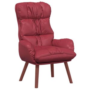 vidaXL Fauteuil relaxant Rouge bordeaux 69 x 74 x 93 cm Faux cuir