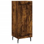 vidaXL Buffet Chêne fumé 34 5x34x90 cm Bois d'ingénierie