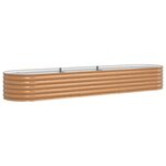 vidaXL Jardinière surélevée Marron 320 x 80 x 44 cm Acier