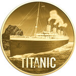 Monnaie TITANIC 1/1000 Oz Medaille Or (PRÉCOMMANDE)