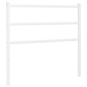vidaXL Tête de lit métal blanc 100 cm