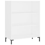 vidaXL Buffet haut Blanc 69 5x34x180 cm Bois d'ingénierie