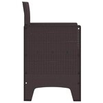 vidaXL Chaise de jardin 2 Pièces Marron 53 x 49 x 85 cm PP