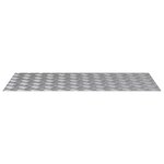 vidaXL Plaques à damier 4 Pièces Argent 100 x 50 cm Aluminium
