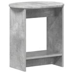 vidaXL Table d'appoint Gris béton 50 x 39 5 x 55 cm Bois d'ingénierie
