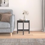 vidaXL Table basse Gris Ø 42 5x45 cm Bois massif de pin