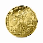 80 ans du V-E DAY Monnaie de 50€ Or 1/4 Oz - Soldat Français