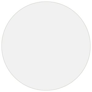 vidaXL Protecteur de table mat Ø 60 cm 2 mm PVC