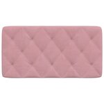 vidaXL Coussin de tête de lit rose 100 cm velours