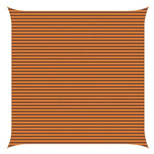 vidaXL Voile d'ombre Orange et marron 6 x 6 m 100   polyester Oxford