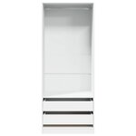 vidaXL Garde-robe blanc 80x50x200 cm bois d'ingénierie