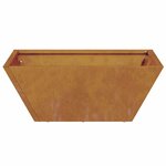 vidaXL 5 jardinières en acier corten  40x40x15 cm