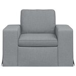 vidaXL Canapé Gris clair 103 x 80 x 82 cm tissu