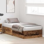 vidaXL Lit coffre en vieux bois 80 x 200 cm