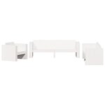 vidaXL Salon de jardin 2 Pièces blanc bois de pin massif