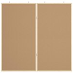 vidaXL Tableau en liège Marron 100 x 1.4 x 100 cm Bois massif en pin