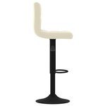 vidaXL Tabourets de bar lot de 2 crème velours