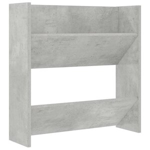vidaXL Armoire à chaussures murale Gris béton 60x18x60 cm Aggloméré