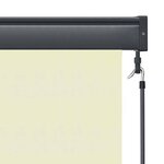 vidaXL Store roulant d'extérieur 140 x 250 cm Crème
