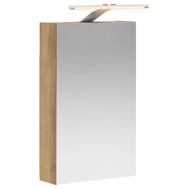 vidaXL Armoire Miroir de Salle de Bain Chêne artisan 30 x 10 5 x 50 cm