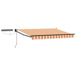 vidaXL Auvent rétractable électrique Multicolore 3 5 x 2 5 m