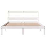 vidaXL Cadre de lit sans matelas blanc 160x200 cm bois de pin massif