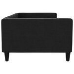 vidaXL Lit de repos sans matelas noir 100x200 cm tissu