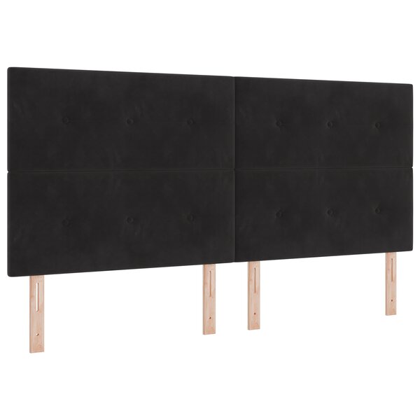 Tête de lit LED vidaXL Noire 100 cm en Velours
