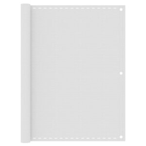 vidaXL Écran de balcon Blanc 120x400 cm PEHD