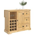 VidaXL Rangement de cuisine Cire de Miel 112 x 70 x 91 5 cm Pin massif
